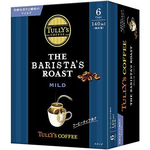 Itoen Tully's Coffee Barista's Roast Mild Drip Coffee 54g (9g x 6