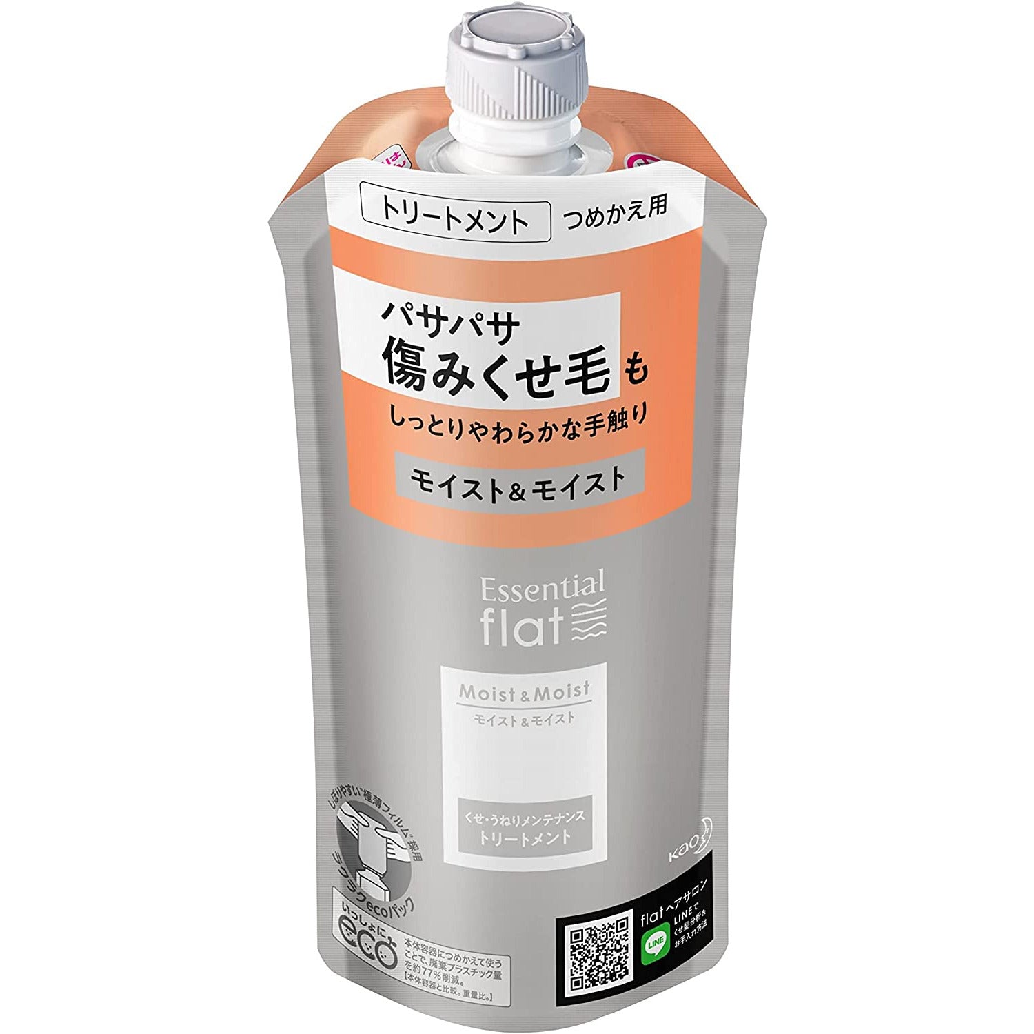 Kao Essential Flat Moist & Moist Treatment Refill 340ml