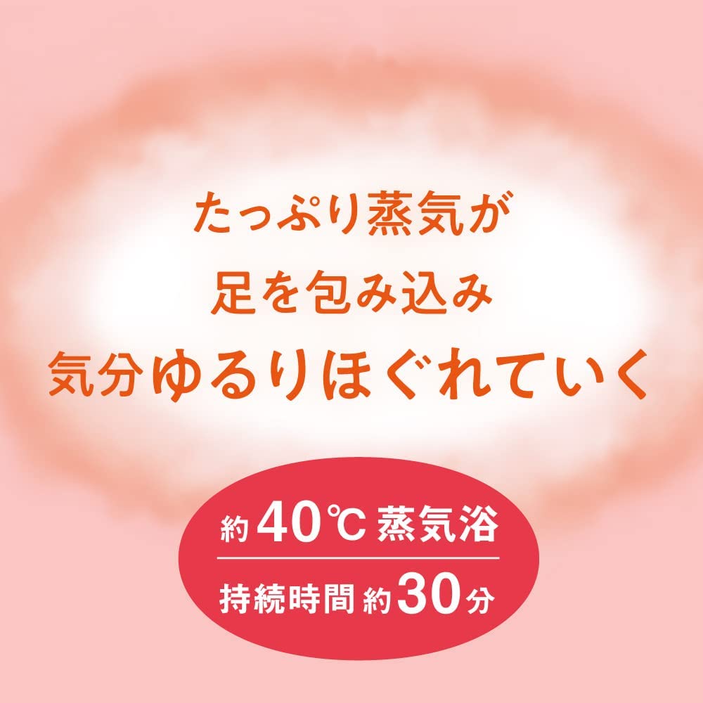 Kao Megurhythm  Steam Foot Pack Scent Free 6 sheets