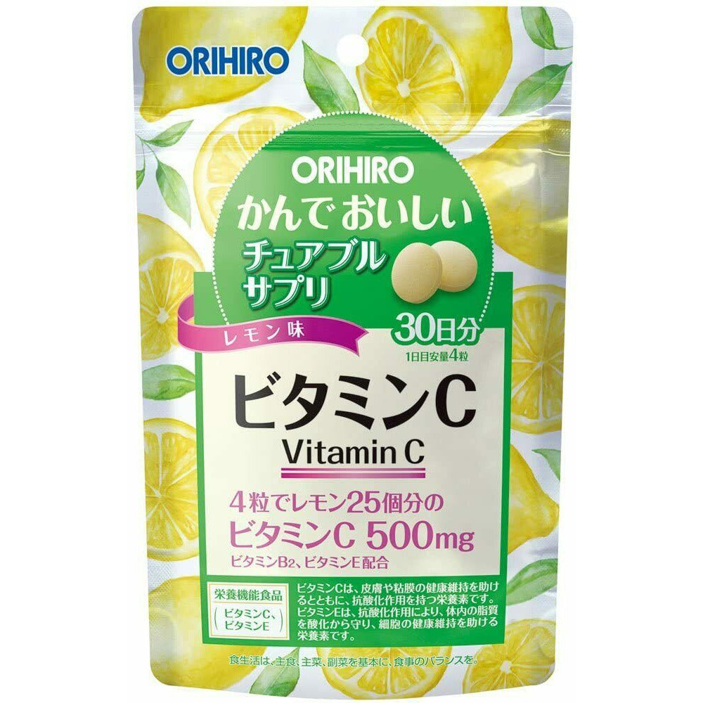  ORIHIRO Delicious Chewable Supplement Vitamin C 120 Tablets for 30 Days