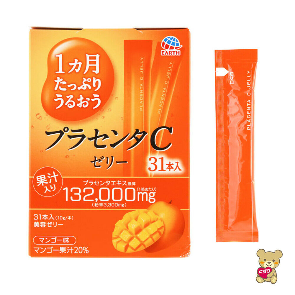 Earth Biochemical Beauty Placenta C Jelly 10g × 31 Sticks (Placenta Mango)