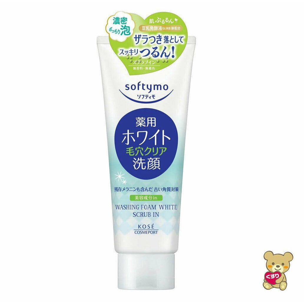 KOSE Softymo Washing Foam White Scrub In 150g Japan