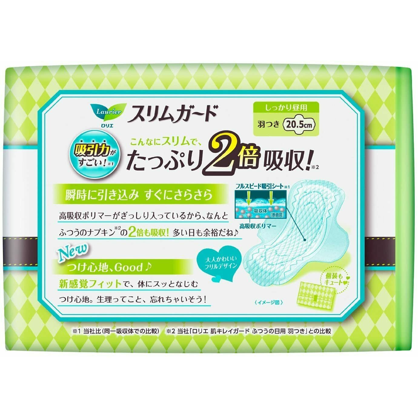 Kao Laurier Slim Sanitary pads with Wings 28 pcs