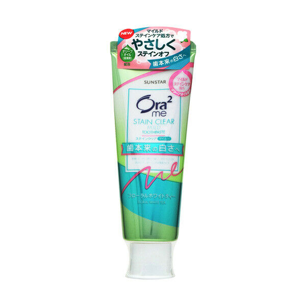 SUNSTAR Ora2 Whitening Stain Clear Toothpaste 130g Floral White Tea