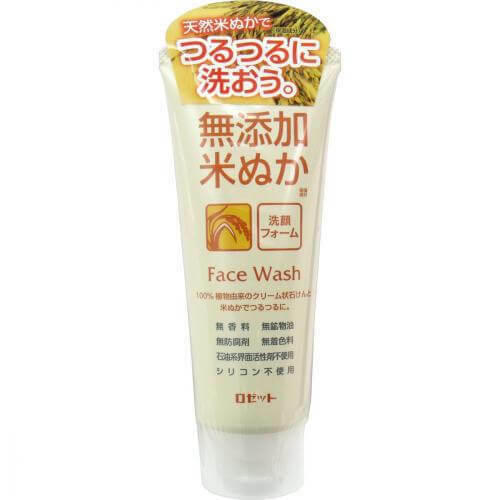 Rosette No-Additive Rice Bran Face Wash cleansing foam 140g 