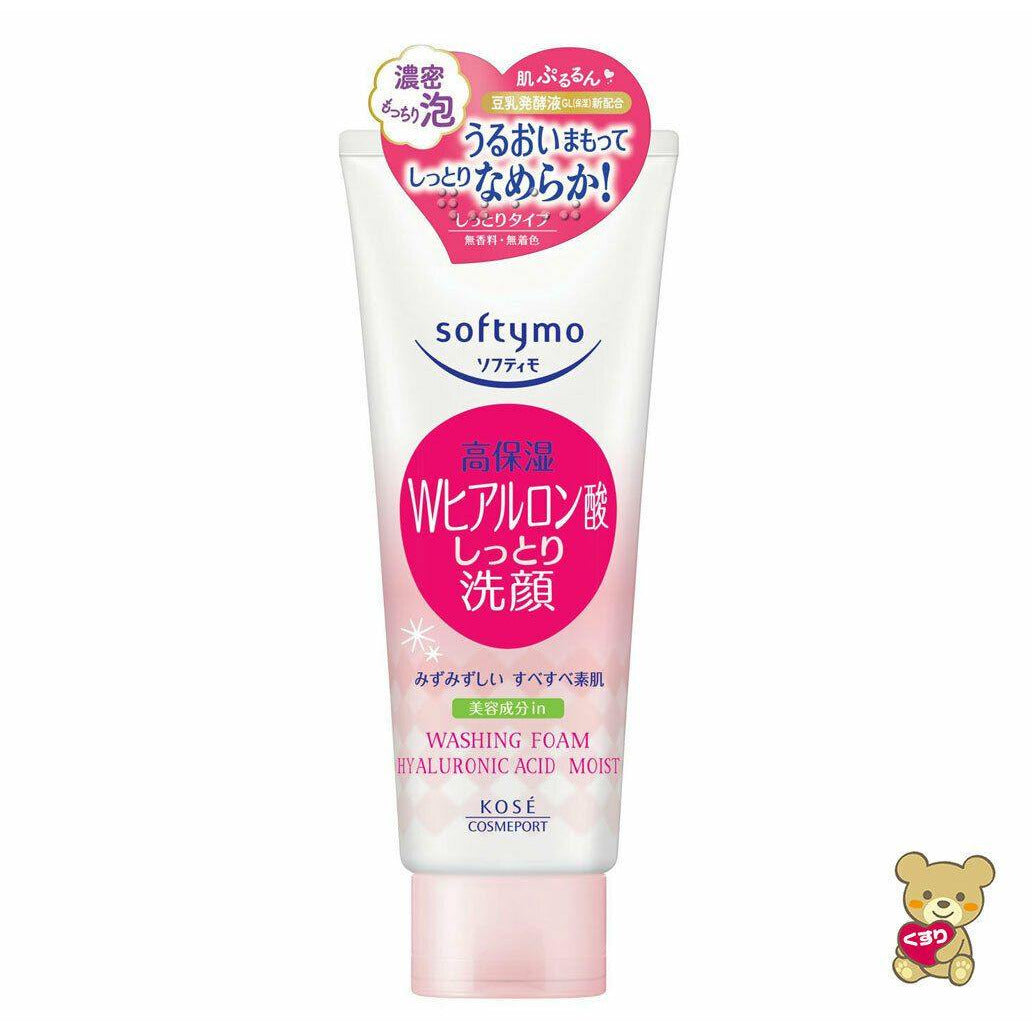 KOSE Softymo Facial Cleansing Foam Hyaluronic Acid 150g Japan