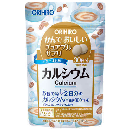 Orihiro tasty chewable calcium supplicant 150 tablets 