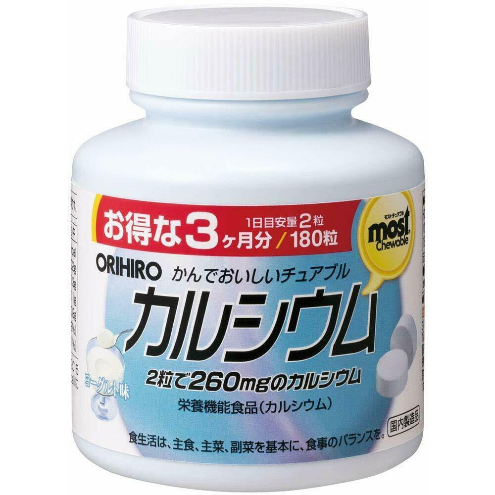 ORIHIRO MOST chewable Mineral Calcium 180 tablets Health Care Supplement