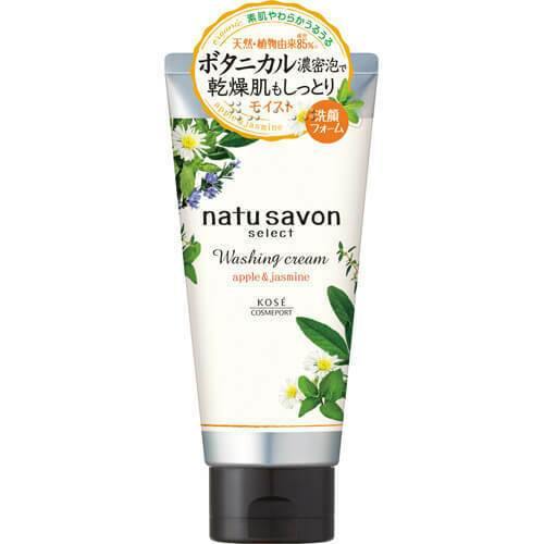 Kose Softymo Natu Savon White Face Washing Cream Apple & Jasmine 