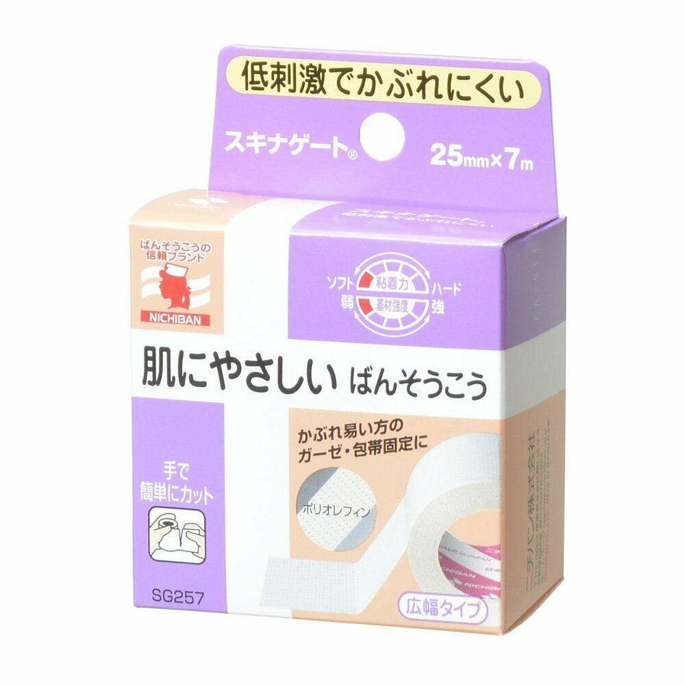 Nichiban Skinergate Adhesive Plaster Low Skin-Irritating 25mm 1pcs