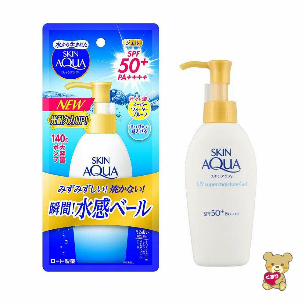 Rohto Skin Aqua Sunscreen Super Moisture Gel Pump SPF50+/PA ++++ 140g