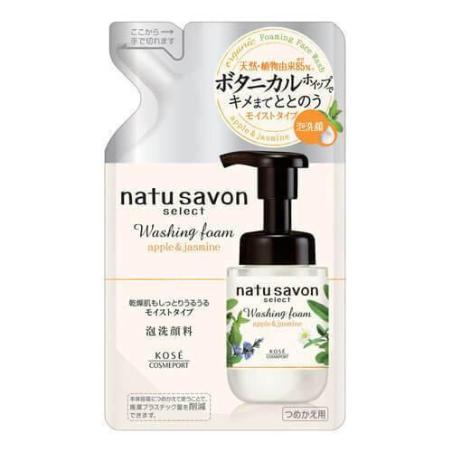 Kose Softymo NATU SAVON SELECT Washing Foam 160ml Refill - (Moist type)