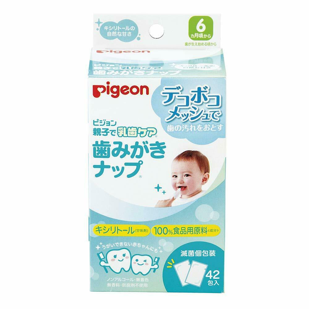 Pigeon Baby tooth Care Wiping Sheet for baby and kids 42 Sheets teeth