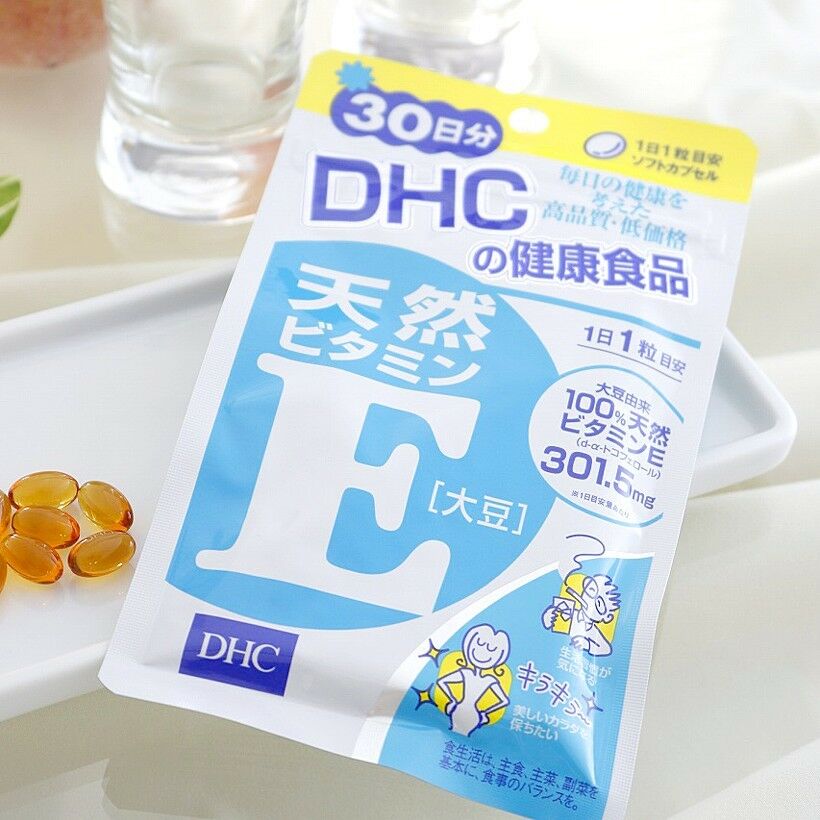 DHC Natural vitamin E Soybean Supplement 30 days 30 tablets