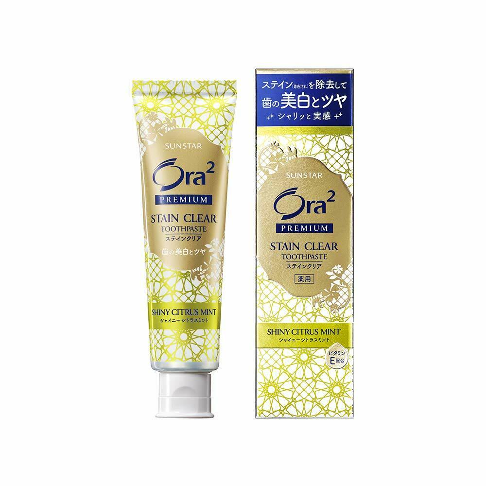 SUNSTAR Ora2 PREMIUM Stain Clear Toothpaste Mediterranean Citrus Mint 100g