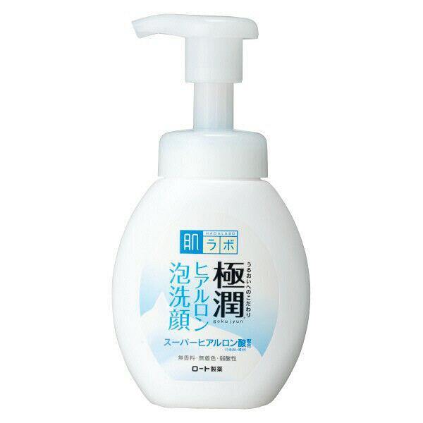 Rohto HadaLabo Gokujyun Super Hyaluronic Acid face wash Cleansing Foam 160ml