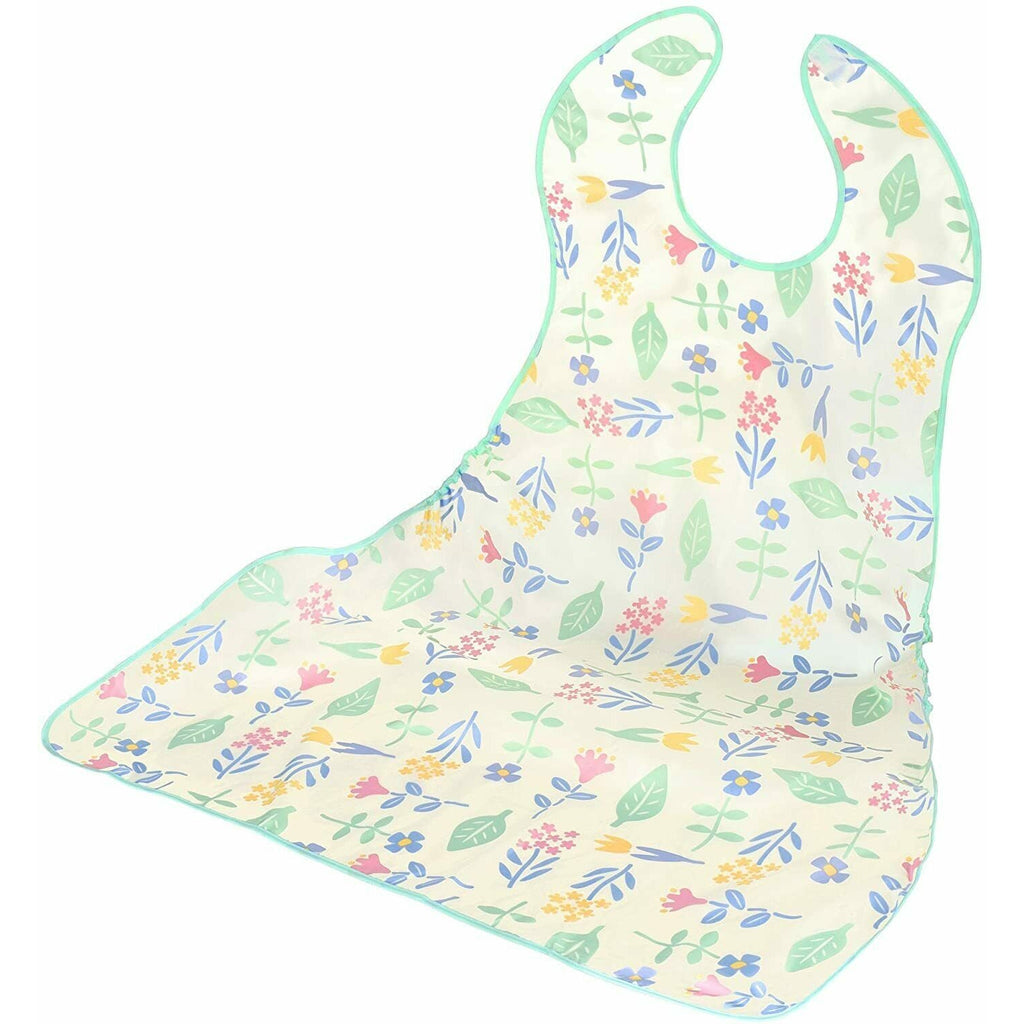 Pigeon <Nursing care> Does not slip from the table Meal Apron Floral