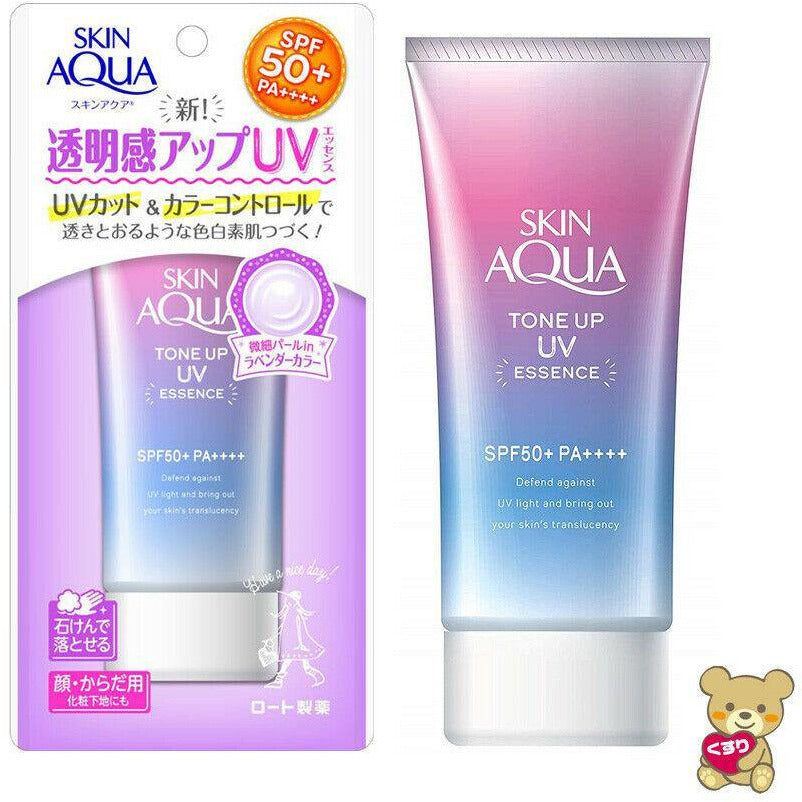 Rohto Skin Aqua Tone Up UV Essence Sunscreen 80g Authentic 