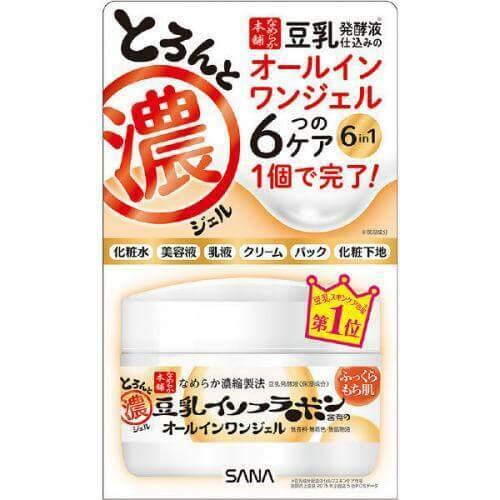 Sana Nameraka Soy Honpo Isoflavone Concentrated Gel All In One 100g Japan