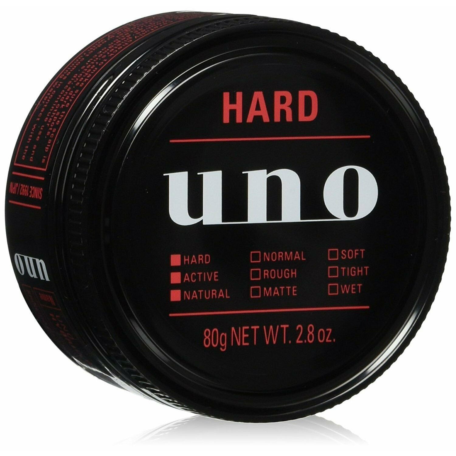 Shiseido uno Hybrid Hard hair Styling Wax Active Natural 80g Japan