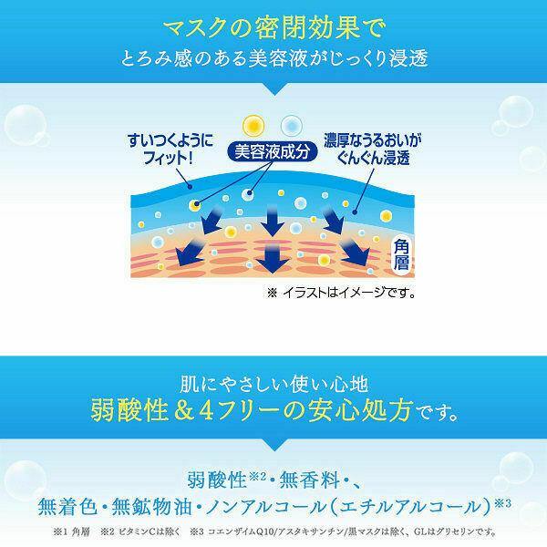 Face Mask Kose Clear Turn White Mask collagen 5 sheets - CosmeBear  | Popular Japanese Online Store