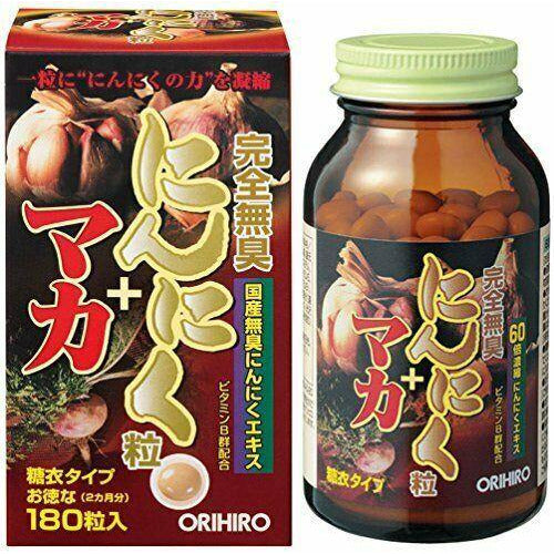 ORIHIRO Odorless Garlic + Maca 180-Tablets (60 days) - CosmeBear  | Popular Japanese Online Store