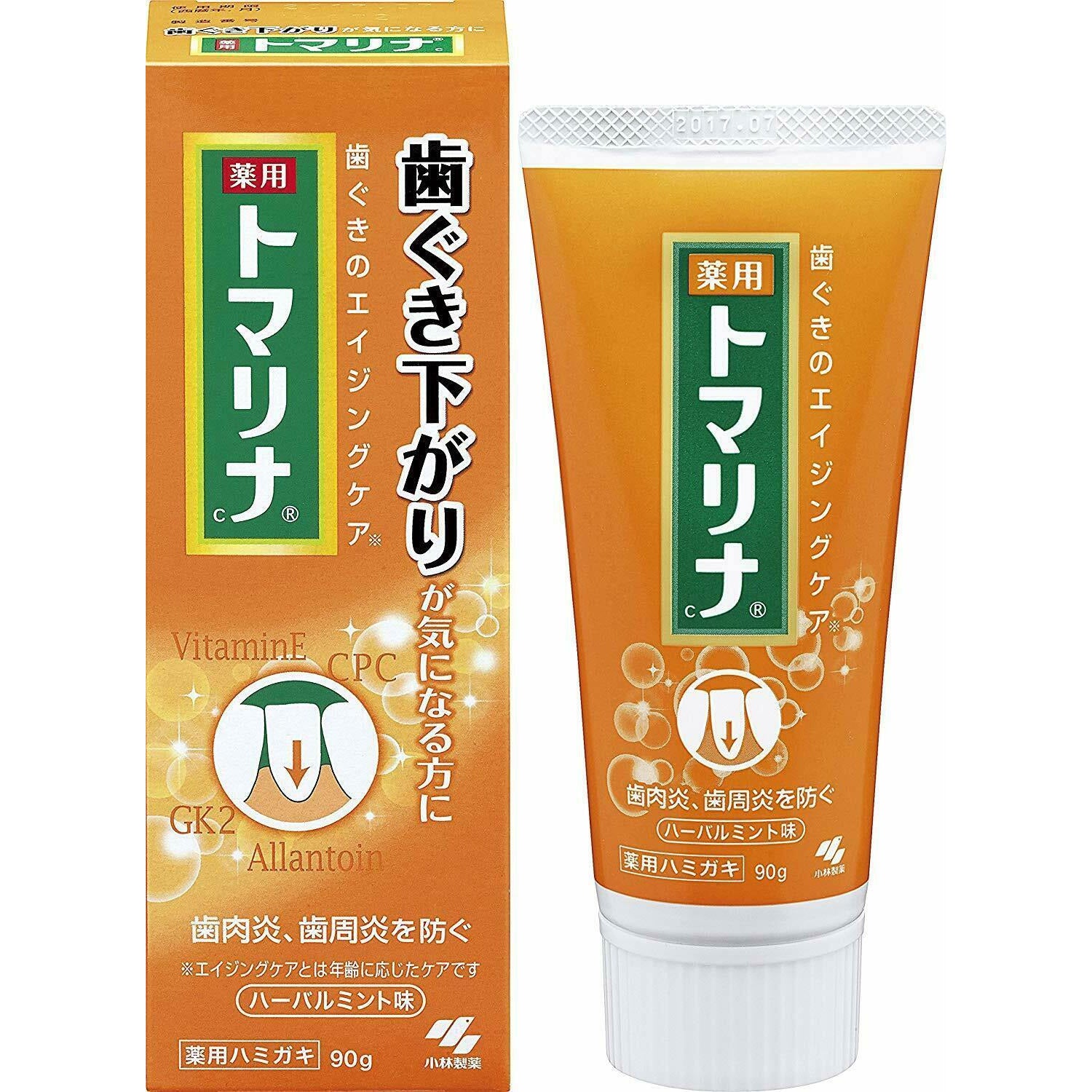 Kobayashi Tomarina gumsToothpaste Herbal Mint 90g 