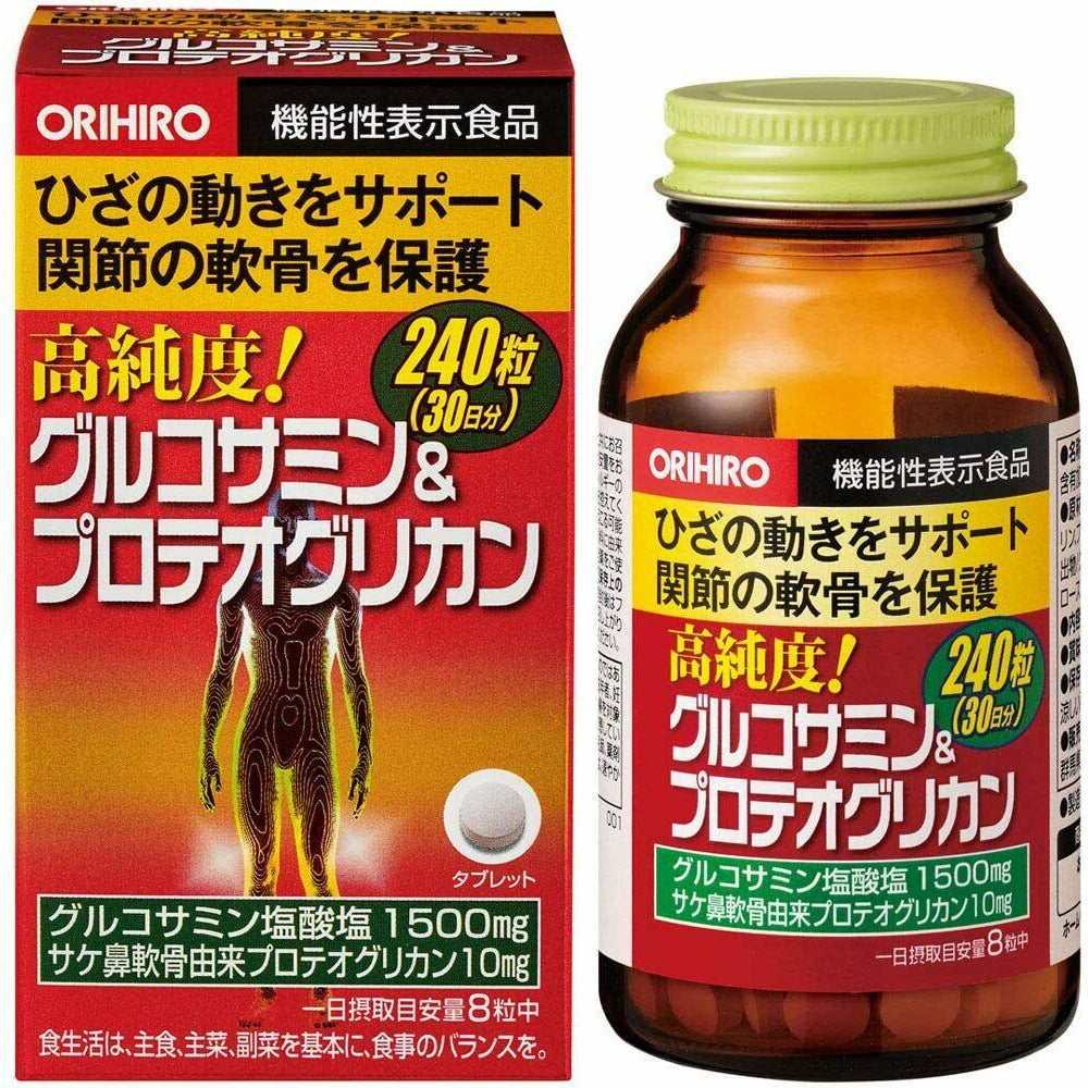 Orihiro High Purity Glucosamine & Proteoglycan 240 Tablets 30days