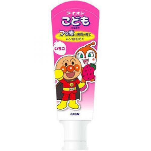 LION Anpanman kids fluorine toothpaste strawberry 