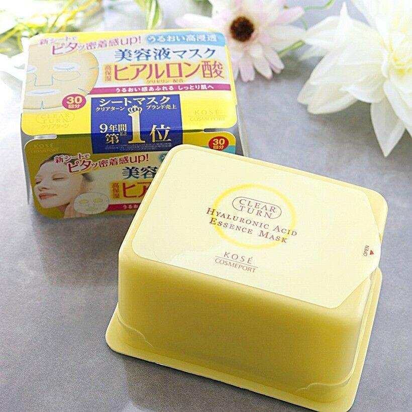 Face Mask KOSE Clear Turn Essence Hyaluronic acid 