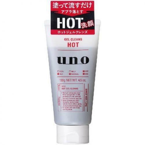 SHISEIDO UNO Hot Gel Cleans Face Wash Cleanser for MEN 130g