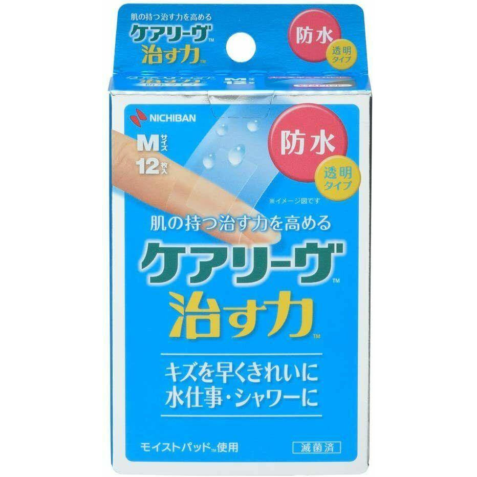 NICHIBAN Care Leave Healing power Waterproof type M size 12 pieces - CosmeBear  | Popular Japanese Online Store