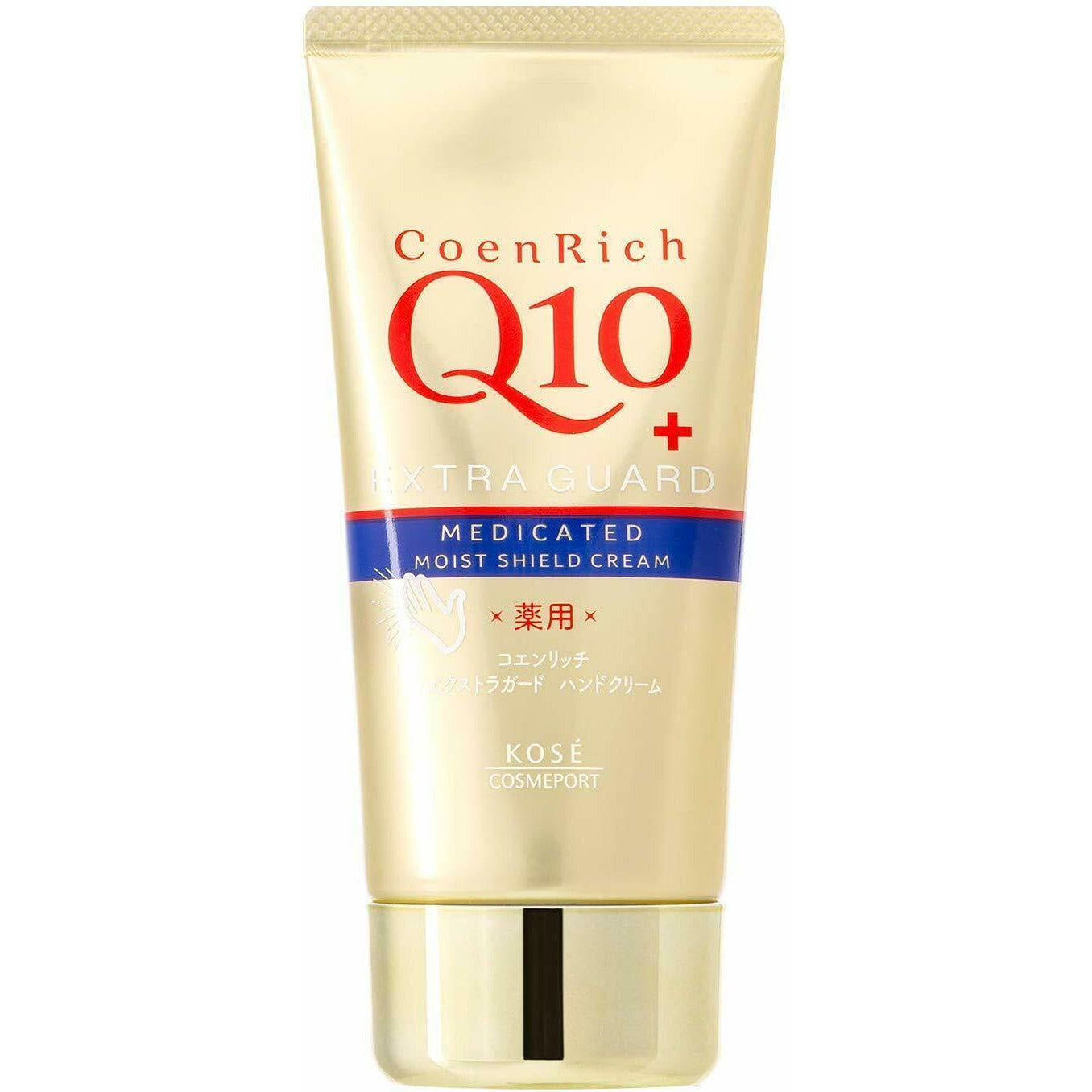 KOSE Q10+ CoenRich Medicinal Extra Guard Hand Cream Moist Unscented 80g - CosmeBear  | Popular Japanese Online Store