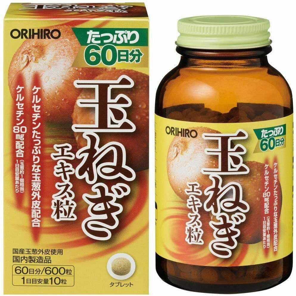  ORIHIRO Onion Extract Grain Value Supplement 600 tablets for 60 Days