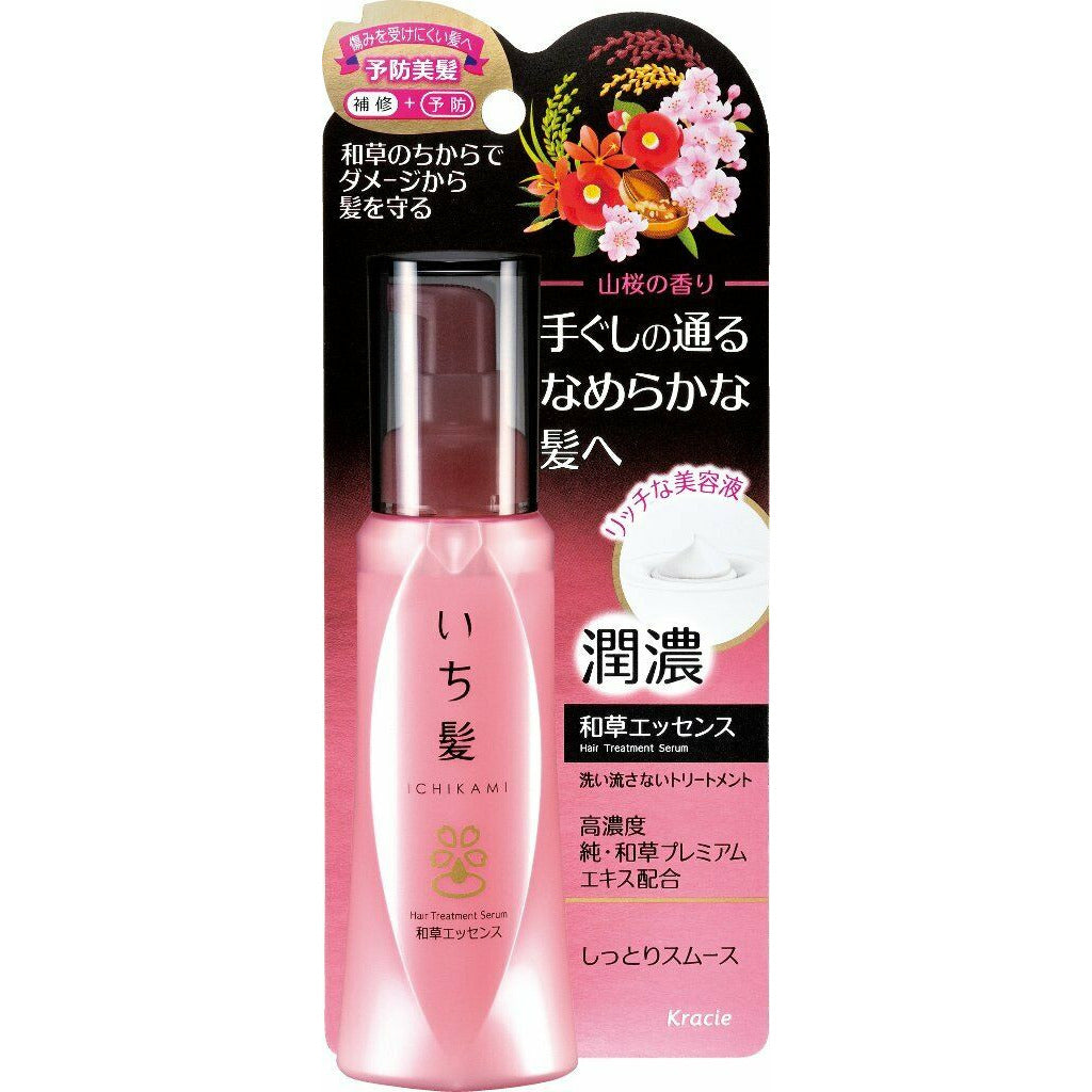 Kracie ICHIKAMI Hair Treatment Rich Serum leave-in conditioner Sakura 100ml