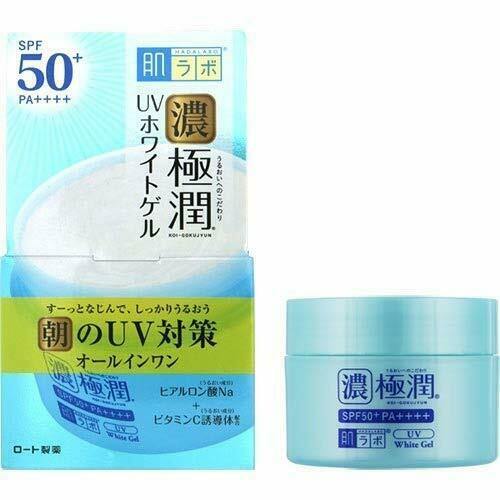 Rohto Hadalabo Koi Gokujyun UV White Skin Gel SPF50+ PA++++ 90g