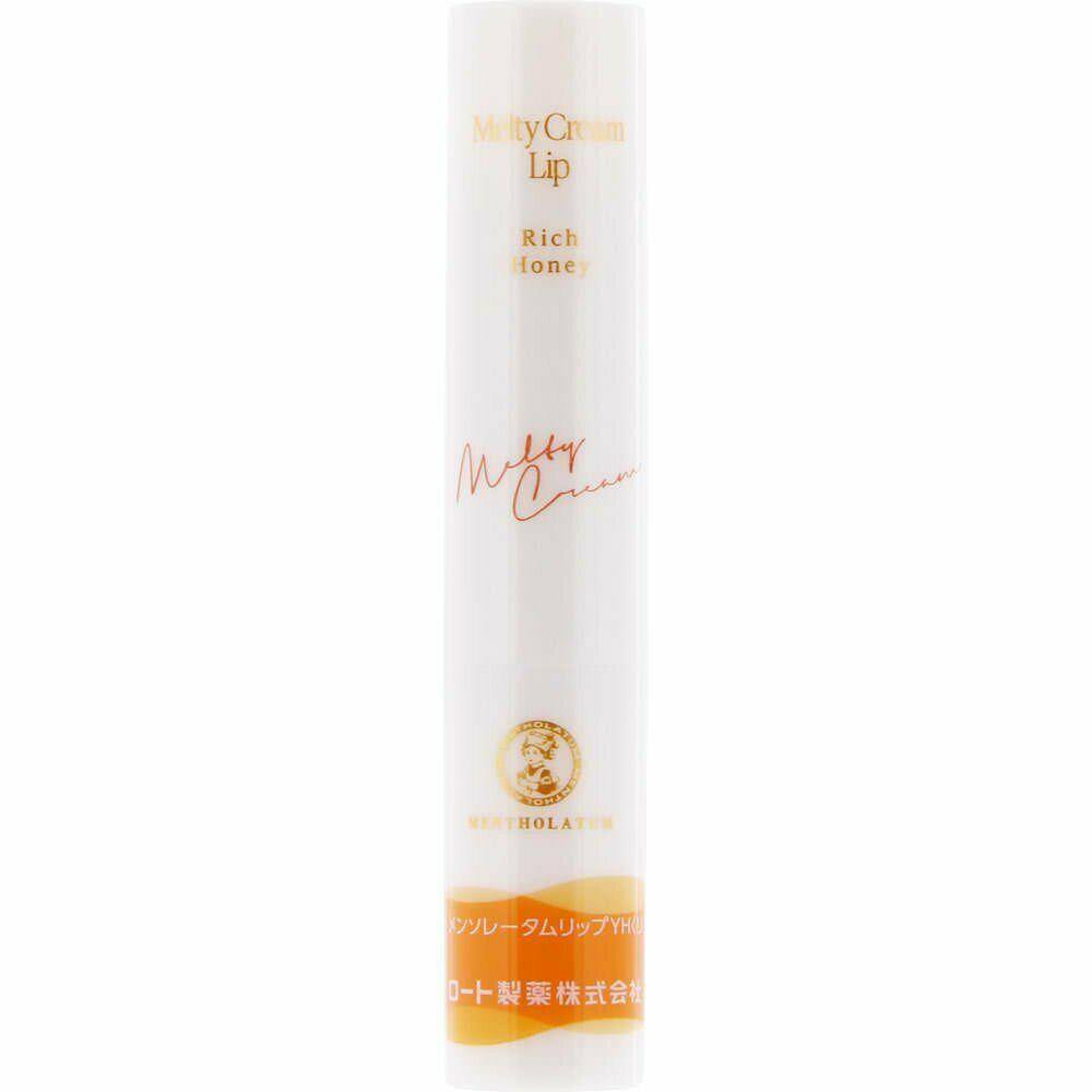 ROHTO Mentholatum Melty Cream Lip Rich Honey High Moisturizing UV Cut 2.4g - CosmeBear  | Popular Japanese Online Store