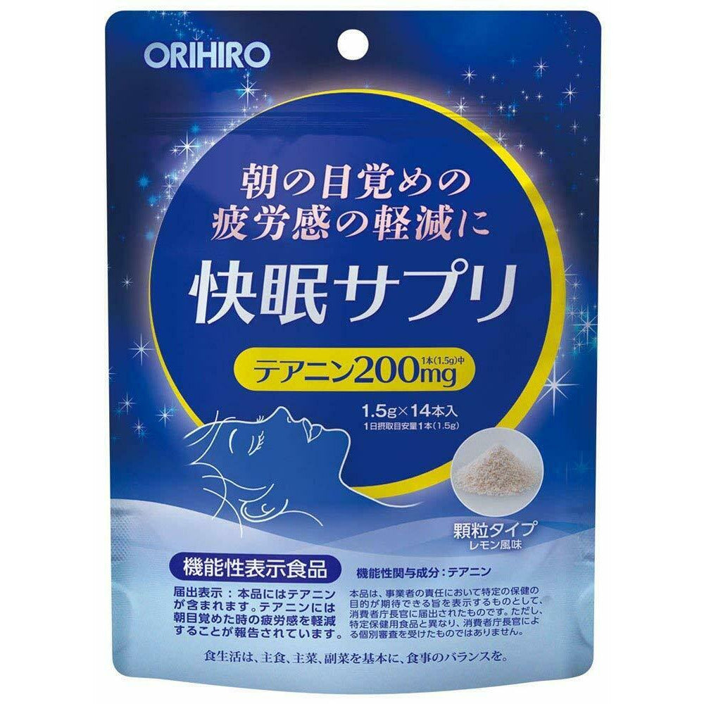 ORIHIRO Kaimin Supplement for Sound Sleep Theanine 1.5g 14sticks 