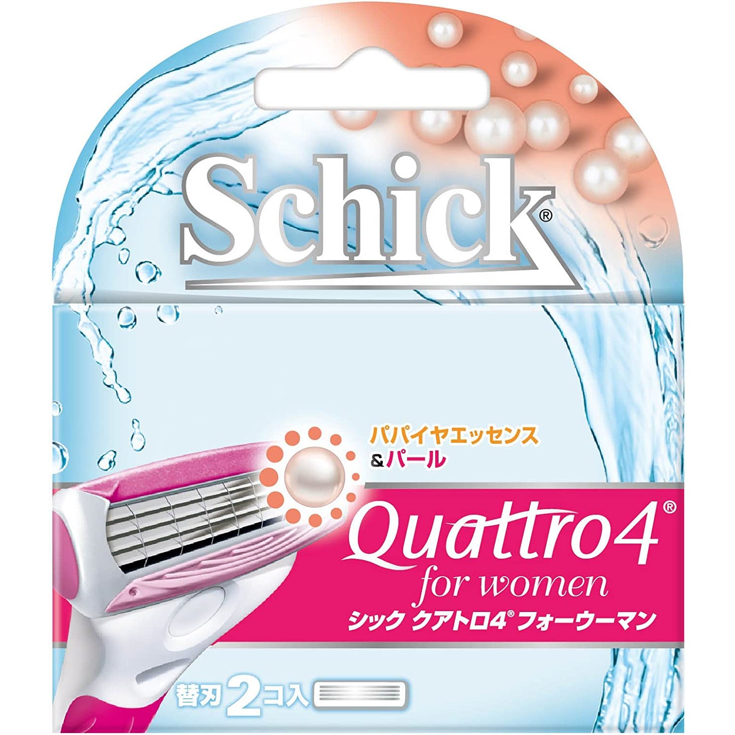 Schick Quattro4 For Women's Razor Replacement Blade  2 pieces