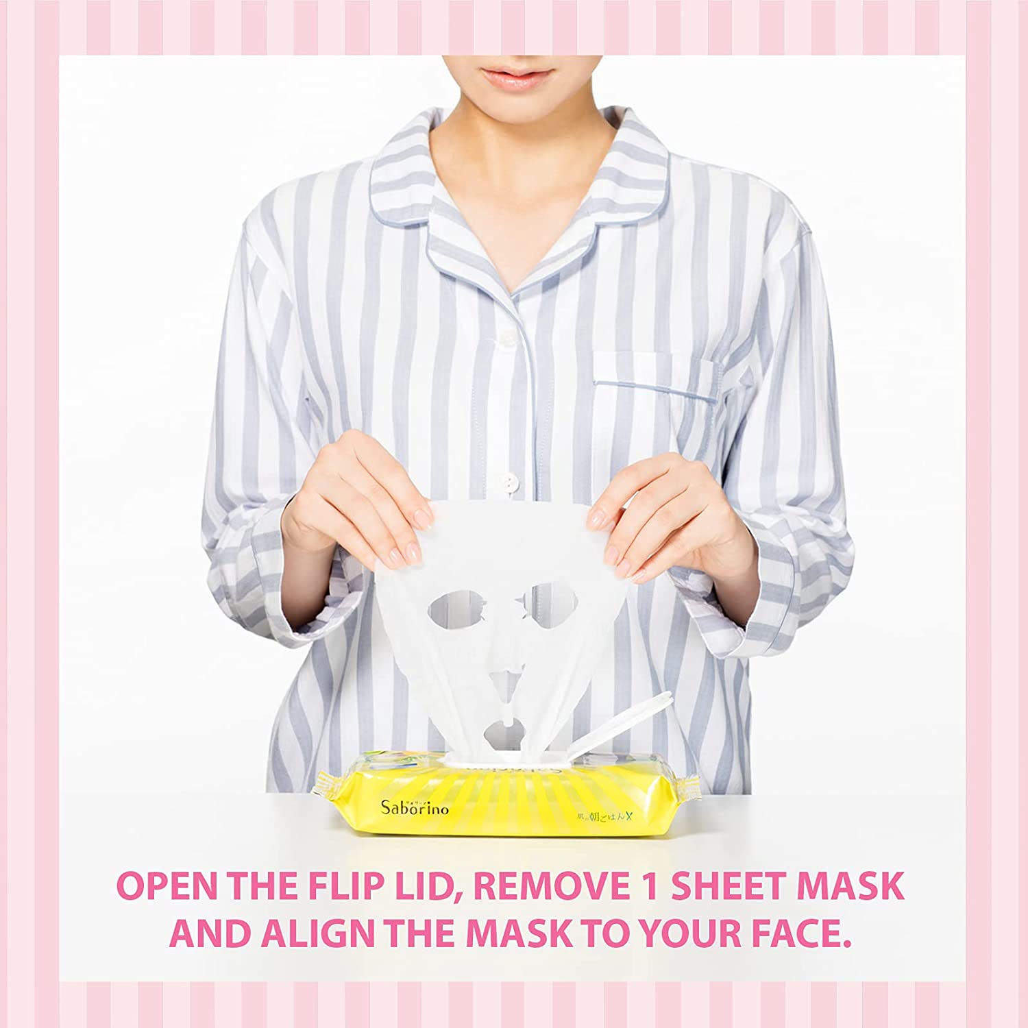 Savolino Face Mask Night Sheet Aloe Peach Scent 28 sheets