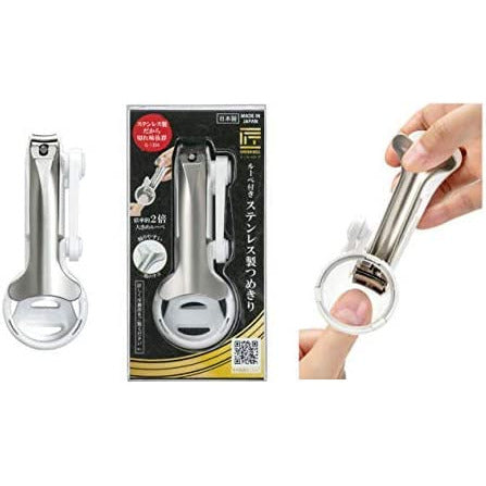 Green Bell Craftsmanship Stainless Nail Clippers with Loupe