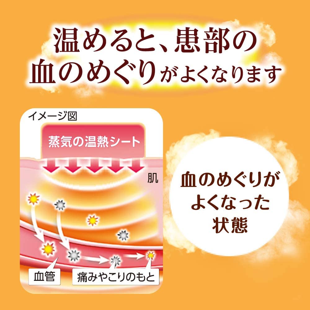 Kao Megurhythm Steam Heat Sheet 16 sheets that can be attached directly to the skin