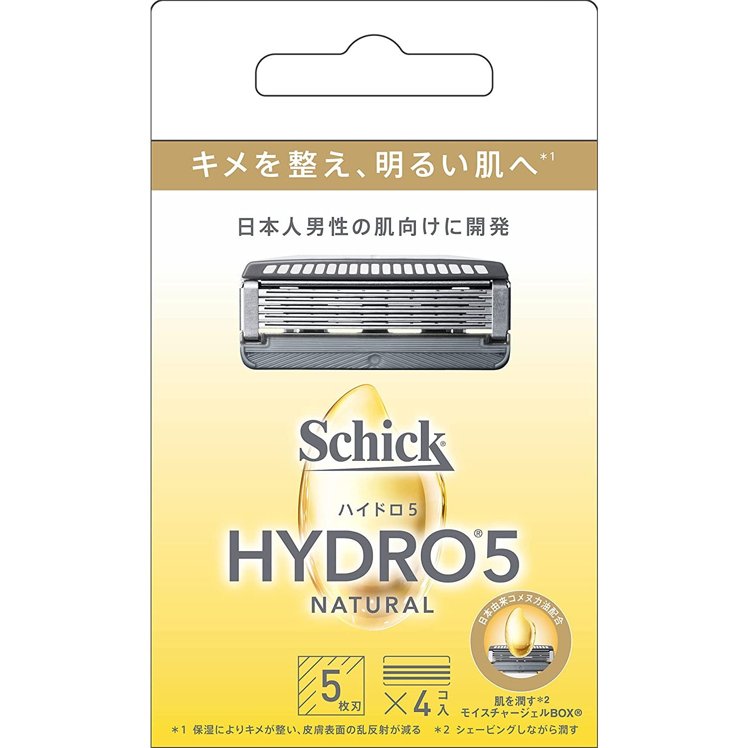 Schick Hydro 5 Natural Spare blade 4 pieces