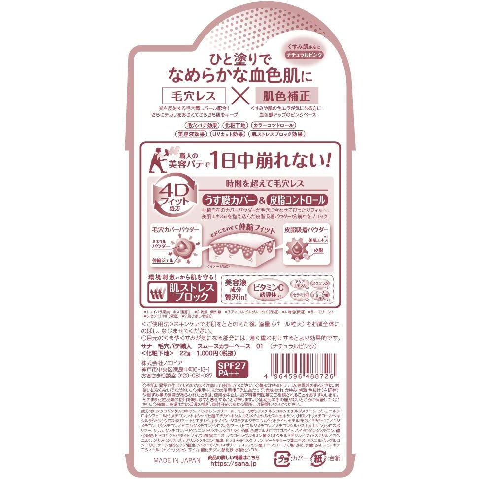 SANA Pore putty craftsman smooth color base 22g