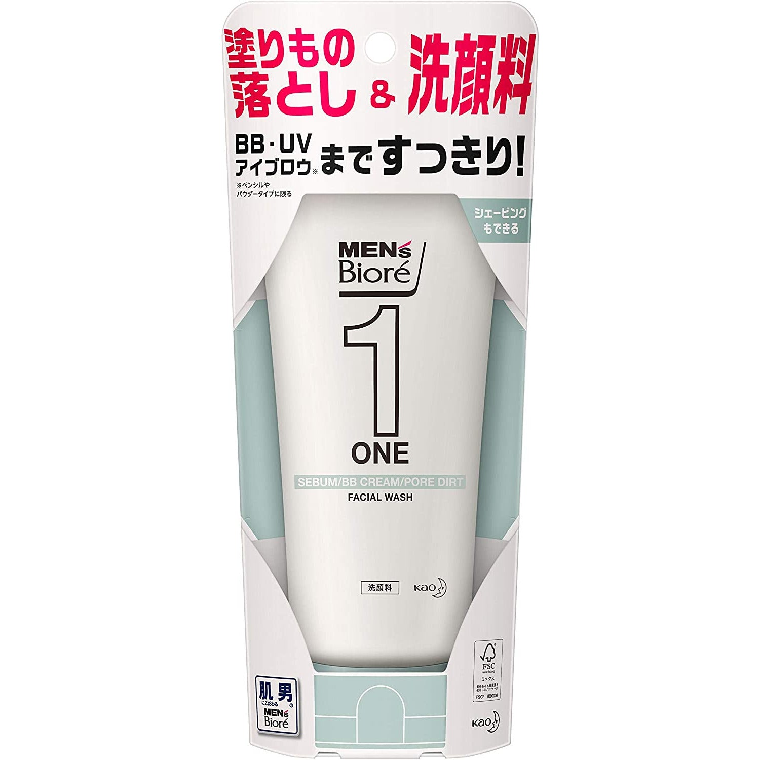 Kao Men's Biore ONE Cleansing Gel Face Wash 200g