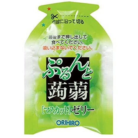 Orihiro Purun and Konjac Jelly Pouch Muscat + Orange 240g