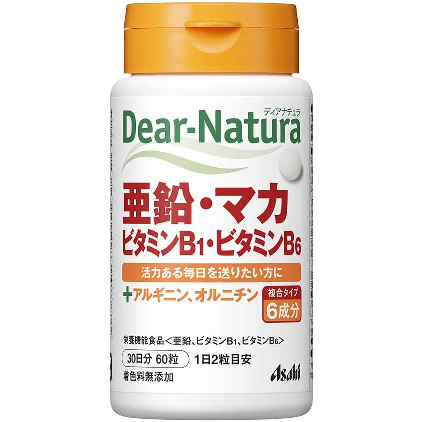 Asahi Group Foods Co., Ltd. Dear-Natura Zinc / Maca / Vitamin B1 / B6 60 tablets (30 days)