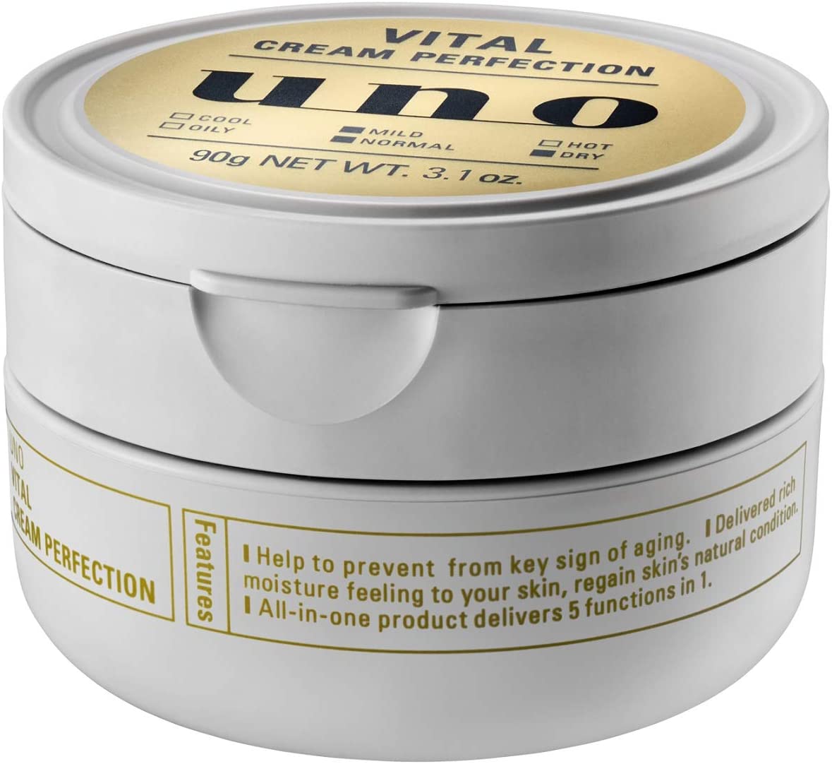 Shiseido UNO Vital Cream Perfection Men's Aging Care All-in-One 90g