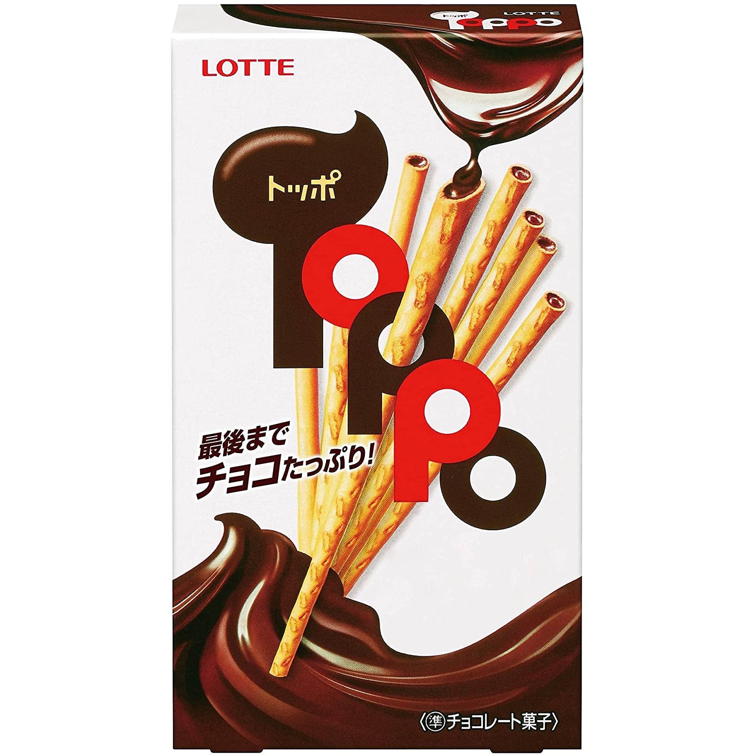 Lotte Toppo milk chocolate cookie sticks 72g