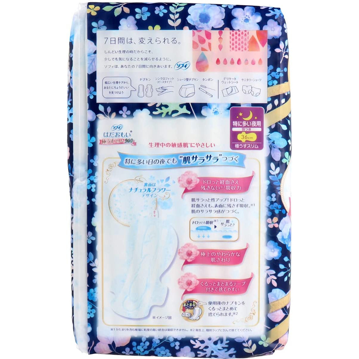 Unicharm Sofy Sanitary Napkin Hadaomoi Ultra Thin Slim 36cm Especially Heavy Night 20 Sheets